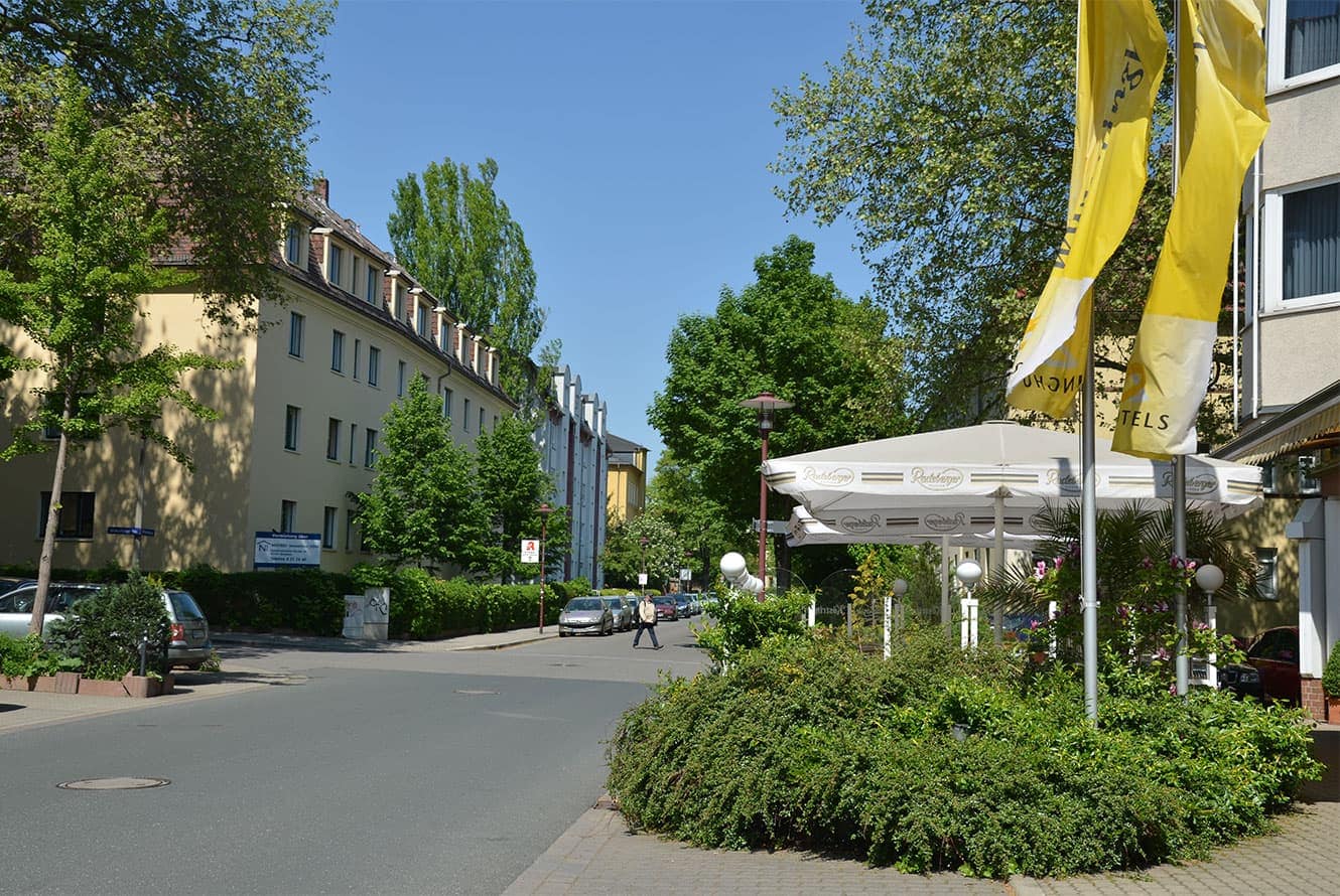 Street view of the hotel