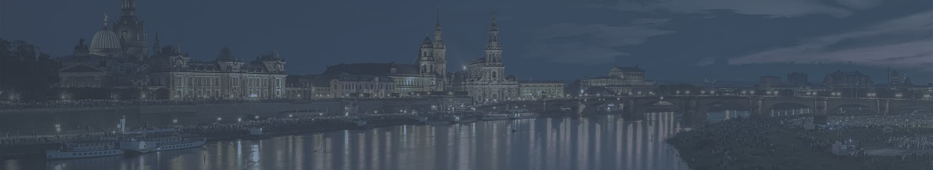 Dresden Canaletto-Blick am Abend